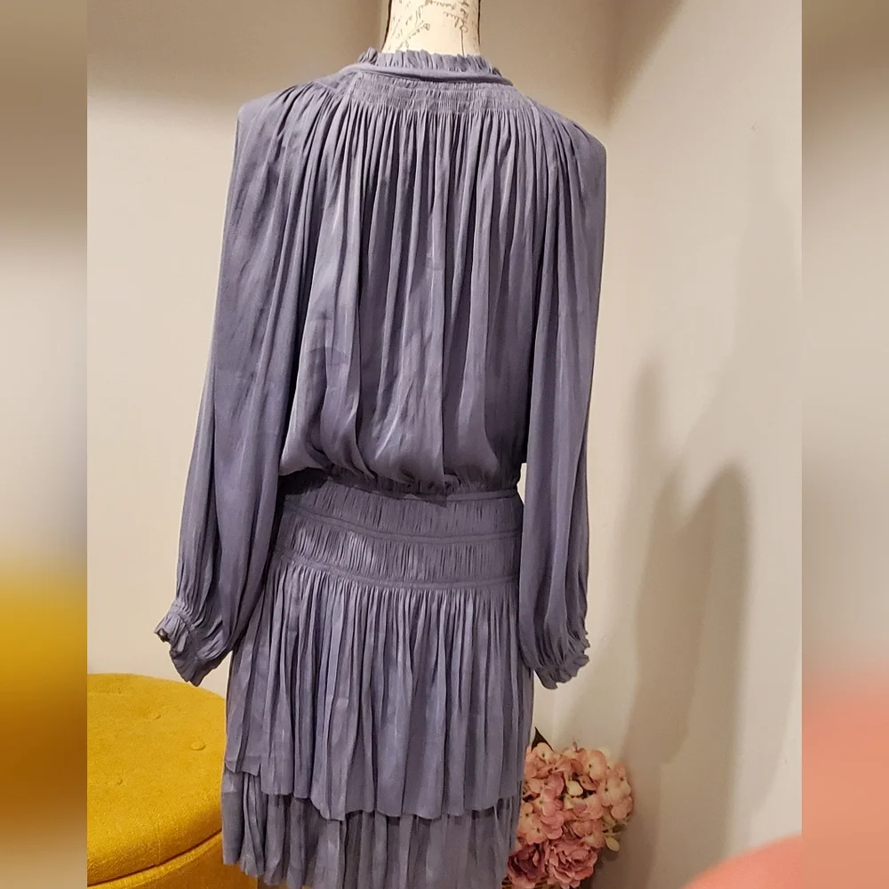 Current Air  Elegant Gray Pleated Dress Size M. - Picture 5 of 12